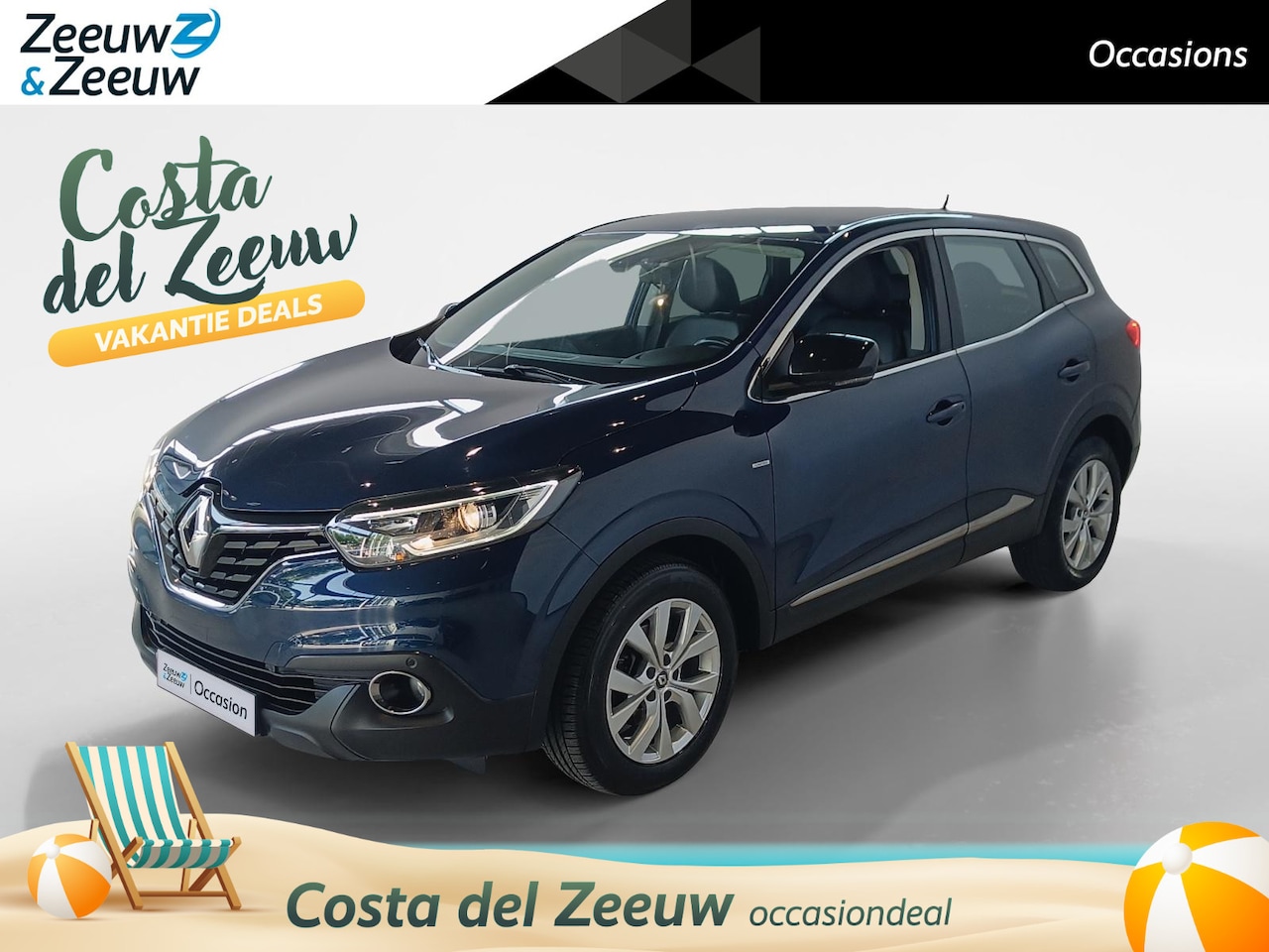 Renault Kadjar - 1.2 TCe Limited *Parkeersensoren*Climate Control*Trekhaak*LM.Velgen*Nette auto! - AutoWereld.nl