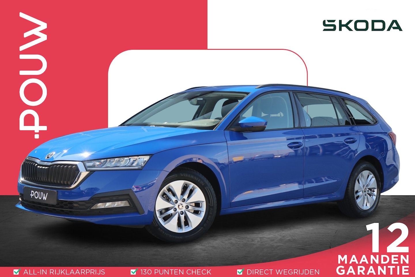 Skoda Octavia Combi - 1.0 TSI 110pk Business Edition | Navigatie | App Connect | Parkeersensoren | Elektrische A - AutoWereld.nl