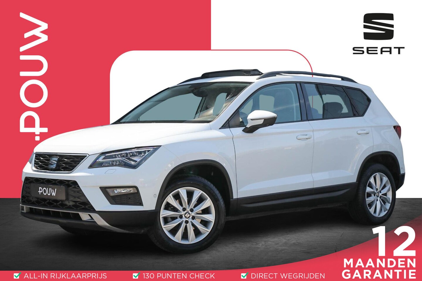 Seat Ateca - 1.5 TSI 150pk Style Business Intense | Panoramadak | Trekhaak | Achteruitrijcamera | Stoel - AutoWereld.nl