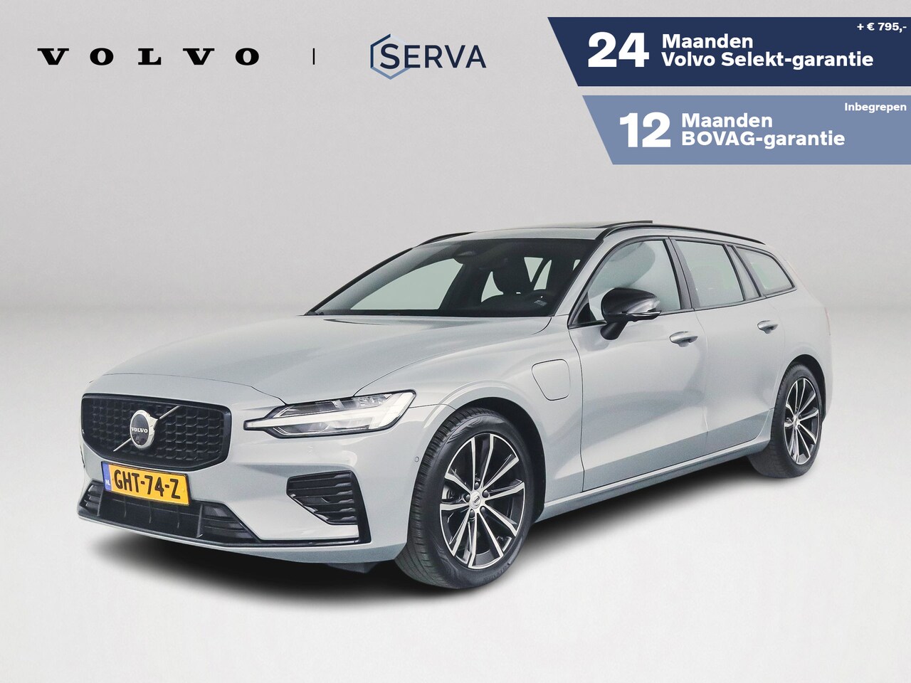 Volvo V60 - T6 Aut. Plug-in hybrid AWD Plus Dark | Panoramadak | Harman Kardon | 360° camera | Trekhaa - AutoWereld.nl