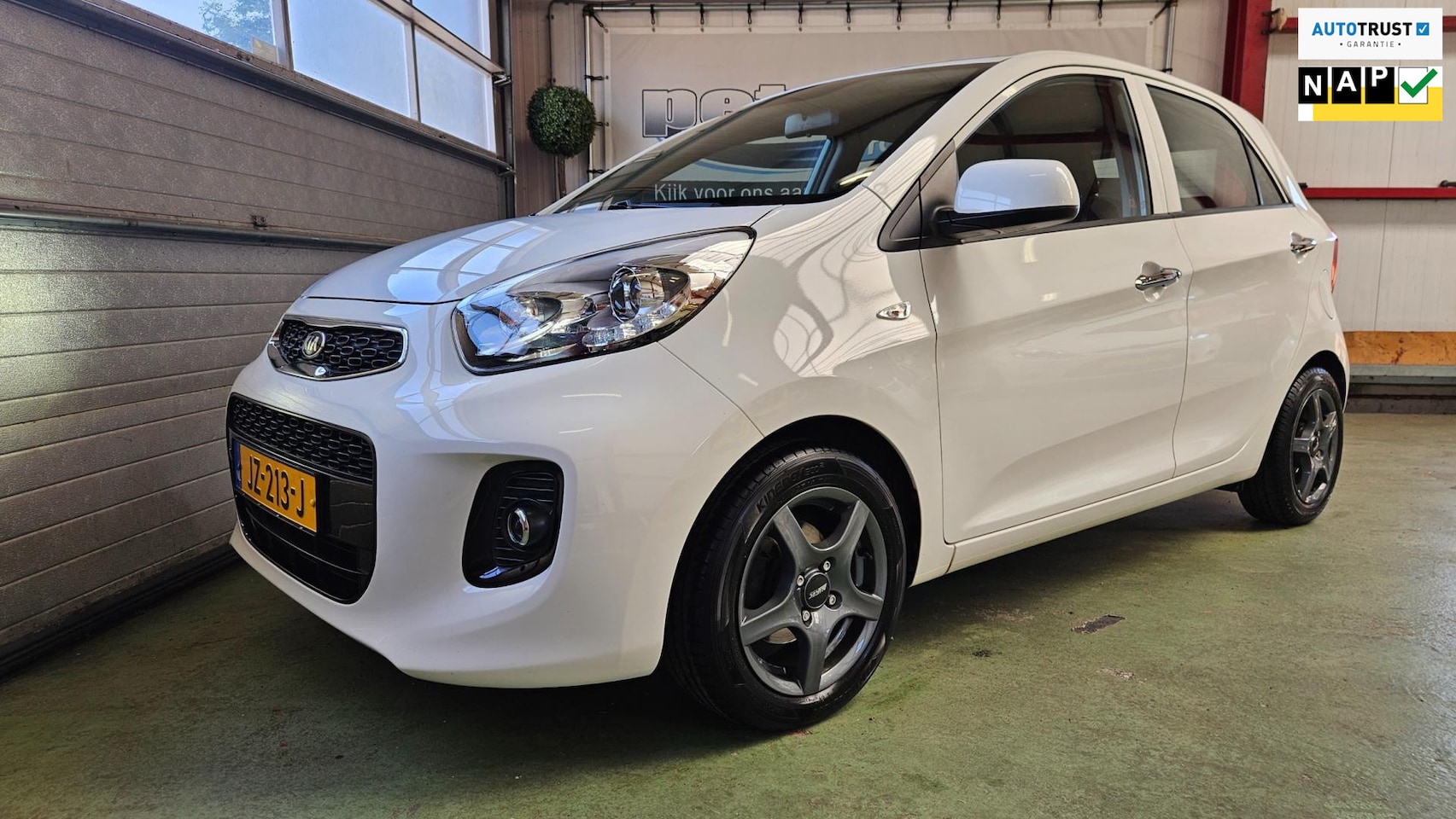 Kia Picanto - 1.0 CVVT DynamicLine Clima/Cruise/Navi/Android - AutoWereld.nl