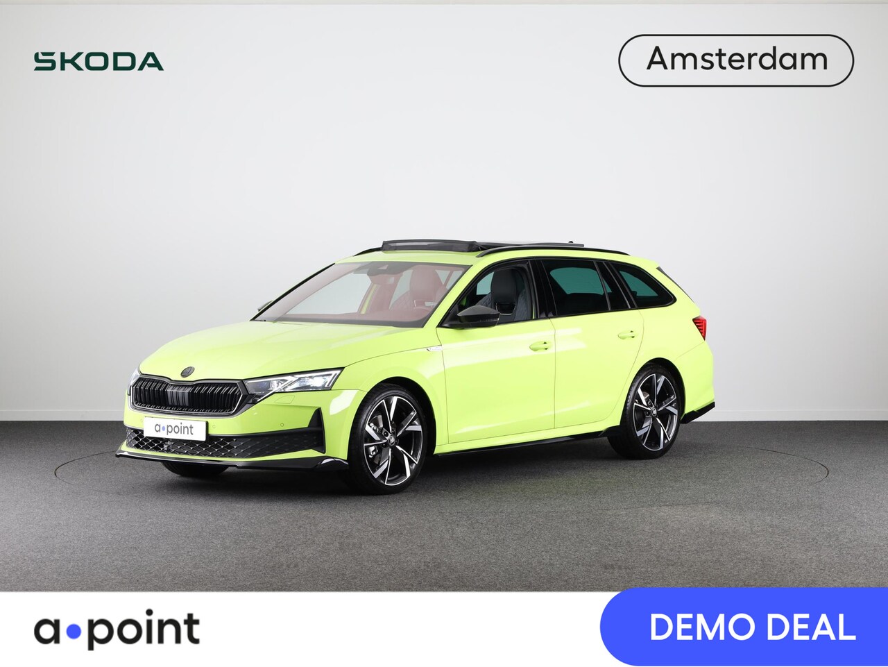 Skoda Octavia Combi - 1.5 TSI MHEV Sportline Business Led Matrix | 19 inch | Black pakket | Panoramadak | Elek. - AutoWereld.nl