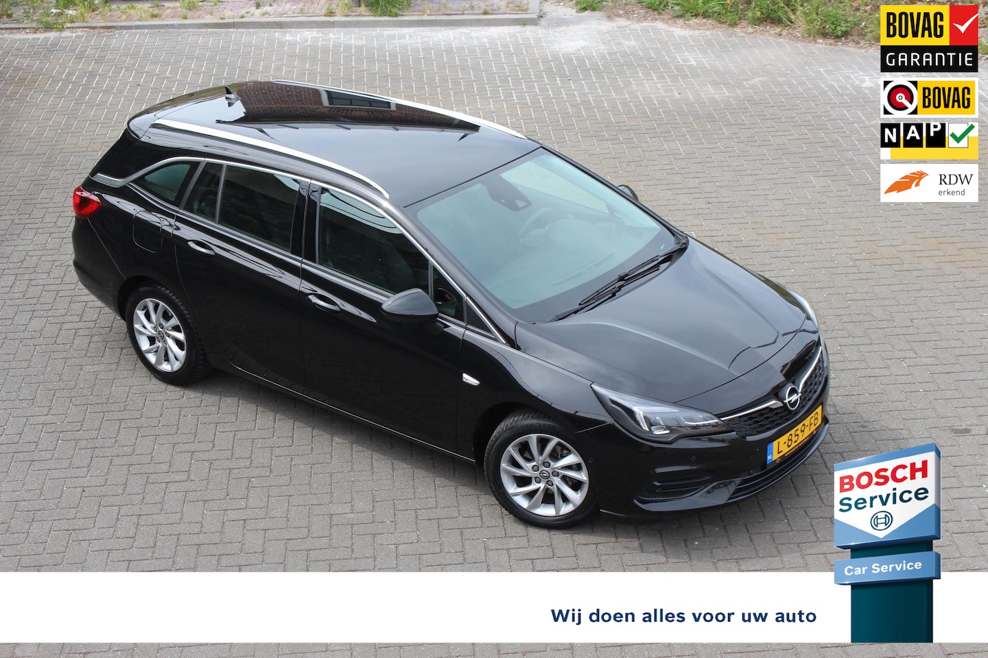 Opel Astra Sports Tourer - 1.2 Business Elegance Leder + stoel en stuur verw Agr massage stoel, camera, Dab+ trekhaak - AutoWereld.nl