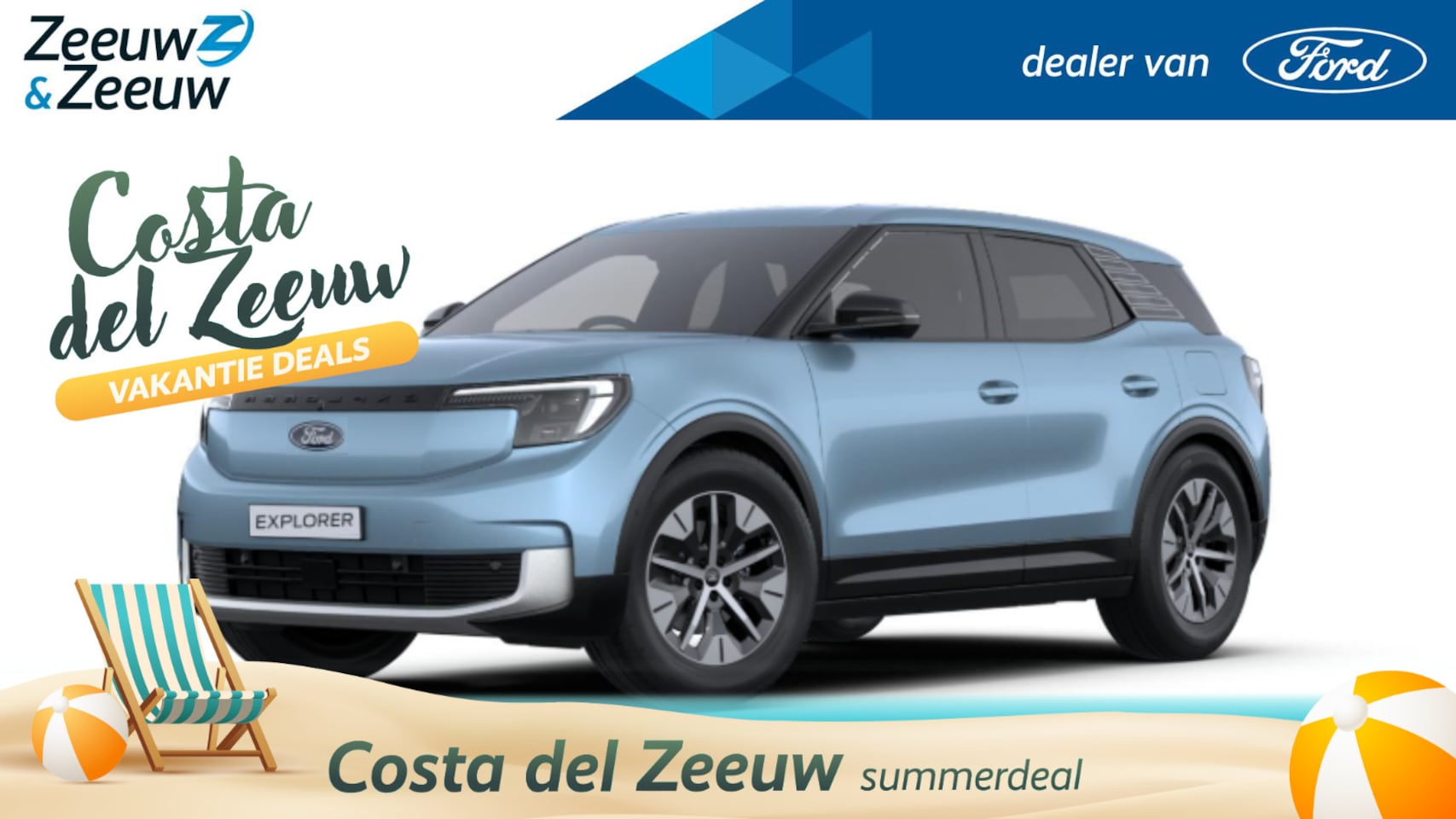 Ford Explorer - Select Extended Range RWD 77 kWh | Nieuw te bestellen bij Zeeuw & Zeeuw Alphen aan den Rij - AutoWereld.nl