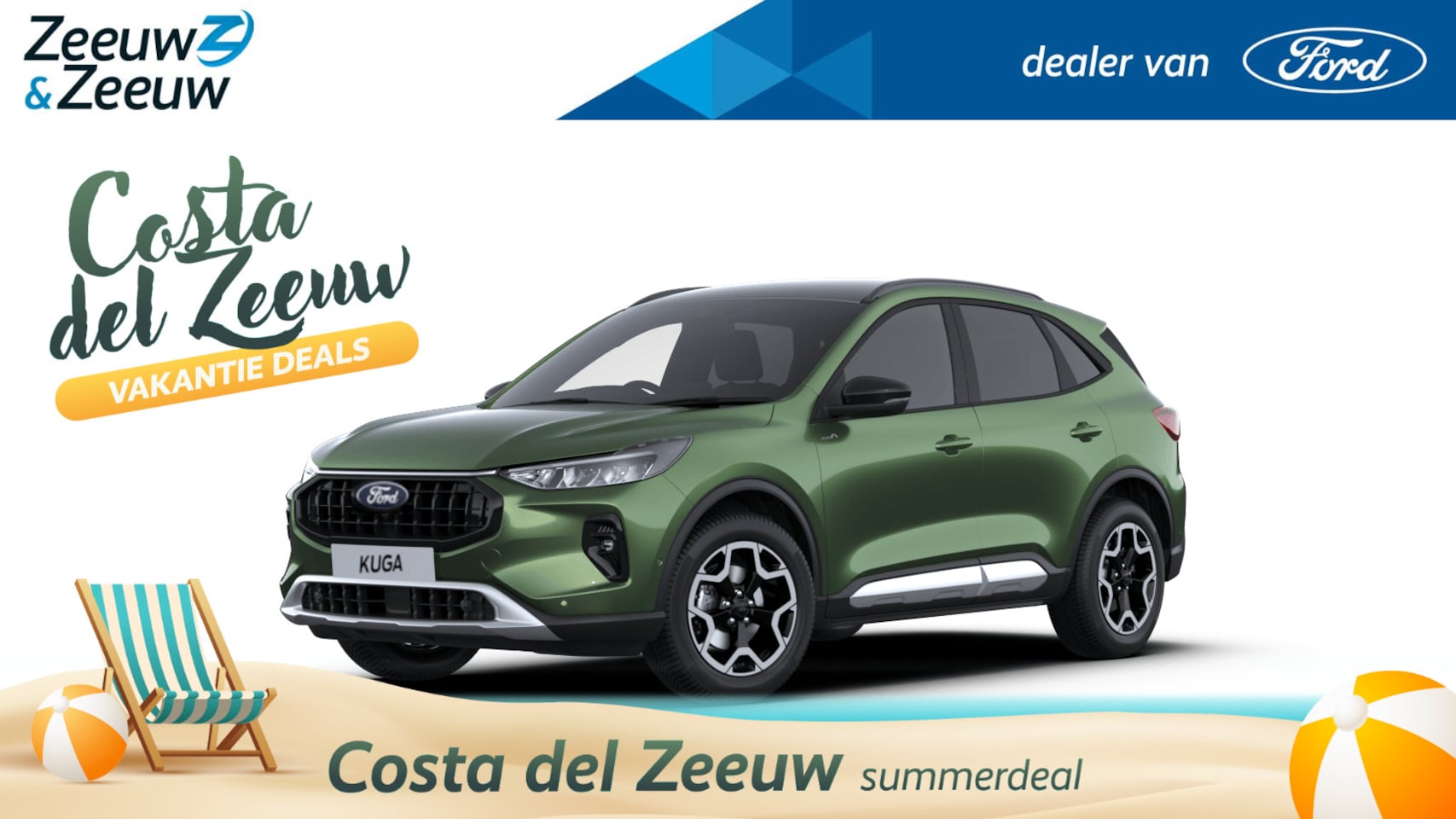 Ford Kuga - 2.5 PHEV Active X | Nieuw te bestellen bij Zeeuw & Zeeuw Ford Alphen | Prijs inclusief 400 - AutoWereld.nl