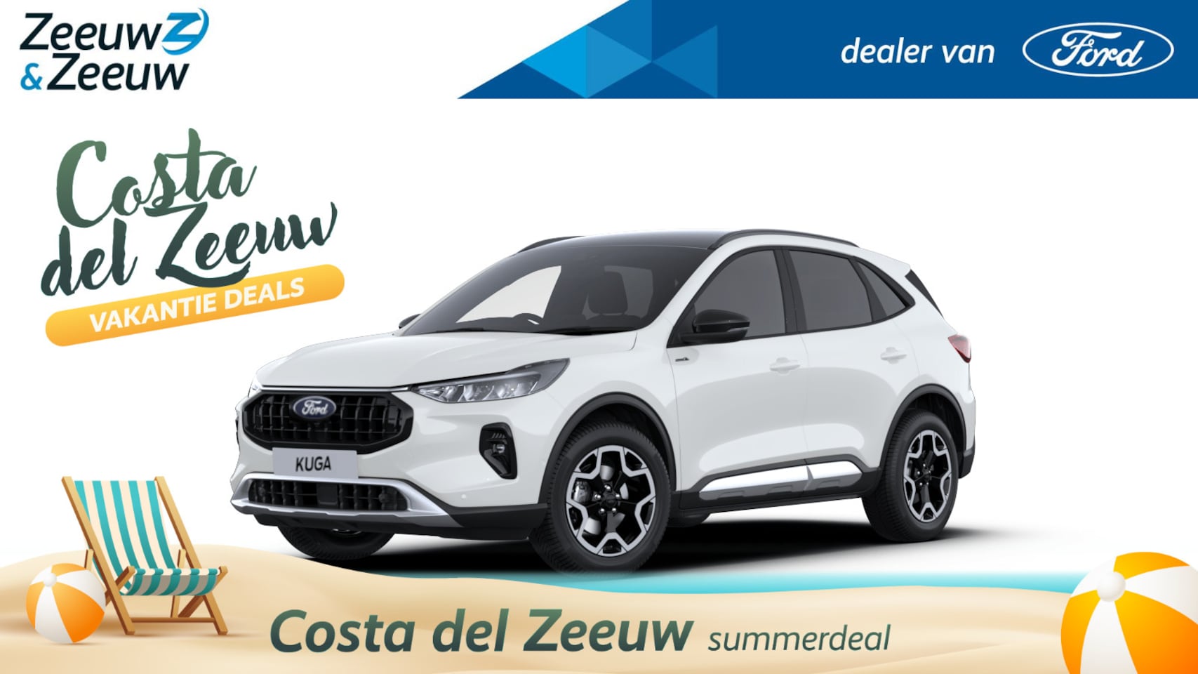Ford Kuga - 2.5 PHEV Active X | Nieuw te bestellen bij Zeeuw & Zeeuw Ford Alphen | Prijs inclusief 400 - AutoWereld.nl