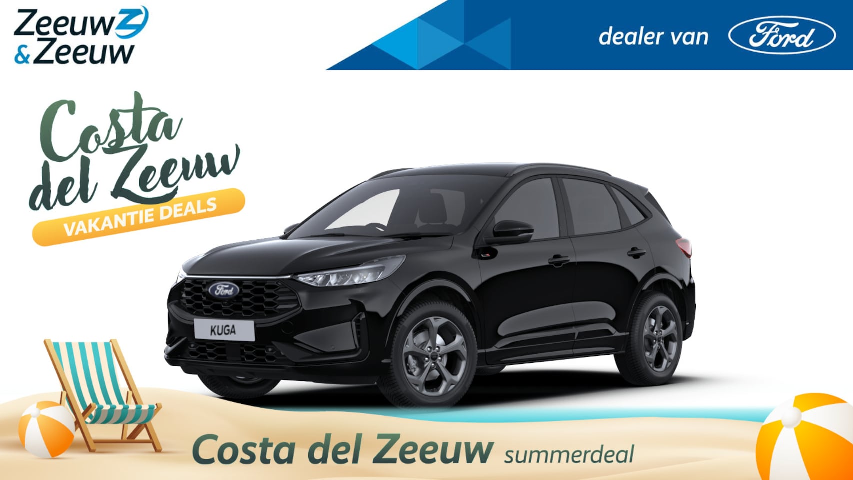 Ford Kuga - 2.5 PHEV ST-Line | Nieuw te bestellen bij Zeeuw & Zeeuw Ford Alphen | Prijs inclusief 4000 - AutoWereld.nl