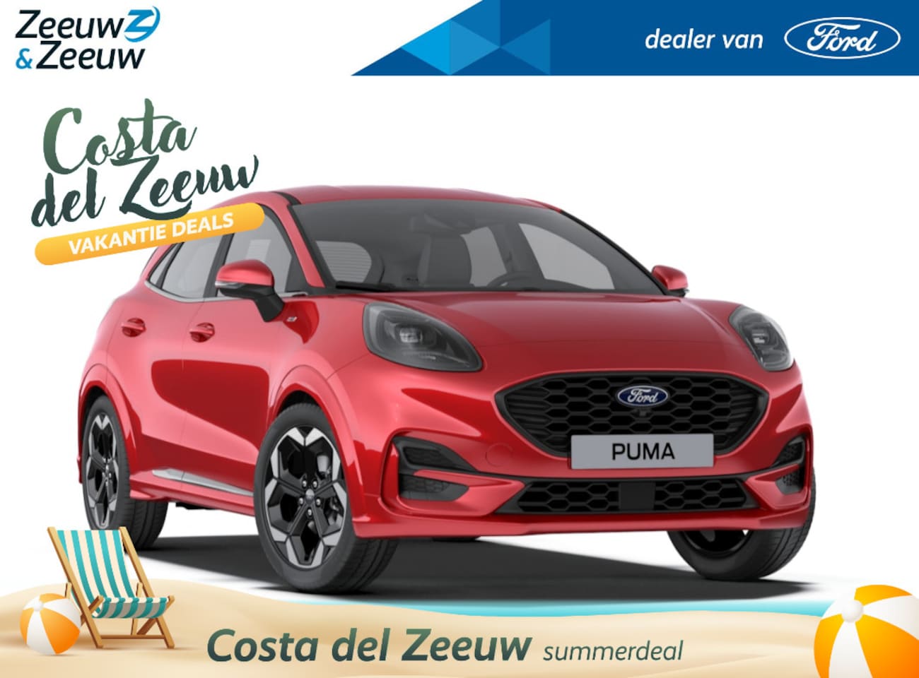 Ford Puma - 1.0 EcoBoost Hybrid ST-Line X 125pk | €4.000.- korting | 0,99% rente | Nieuw te bestellen - AutoWereld.nl