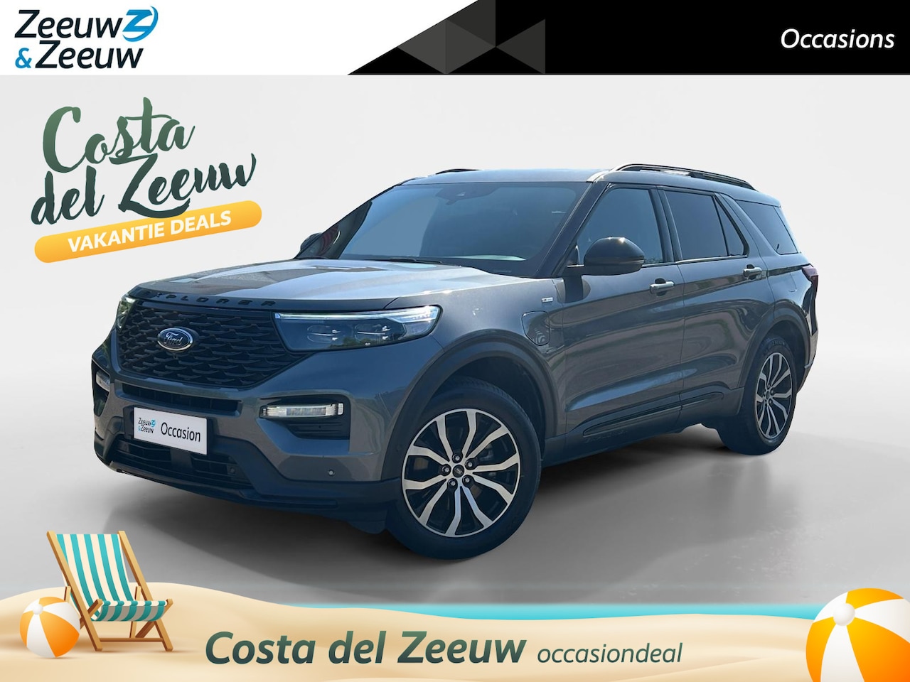 Ford Explorer - 3.0 V6 EcoBoost PHEV ST-Line | Zeer nette Auto | Panorama dak | Winter Pack | Driver Assis - AutoWereld.nl