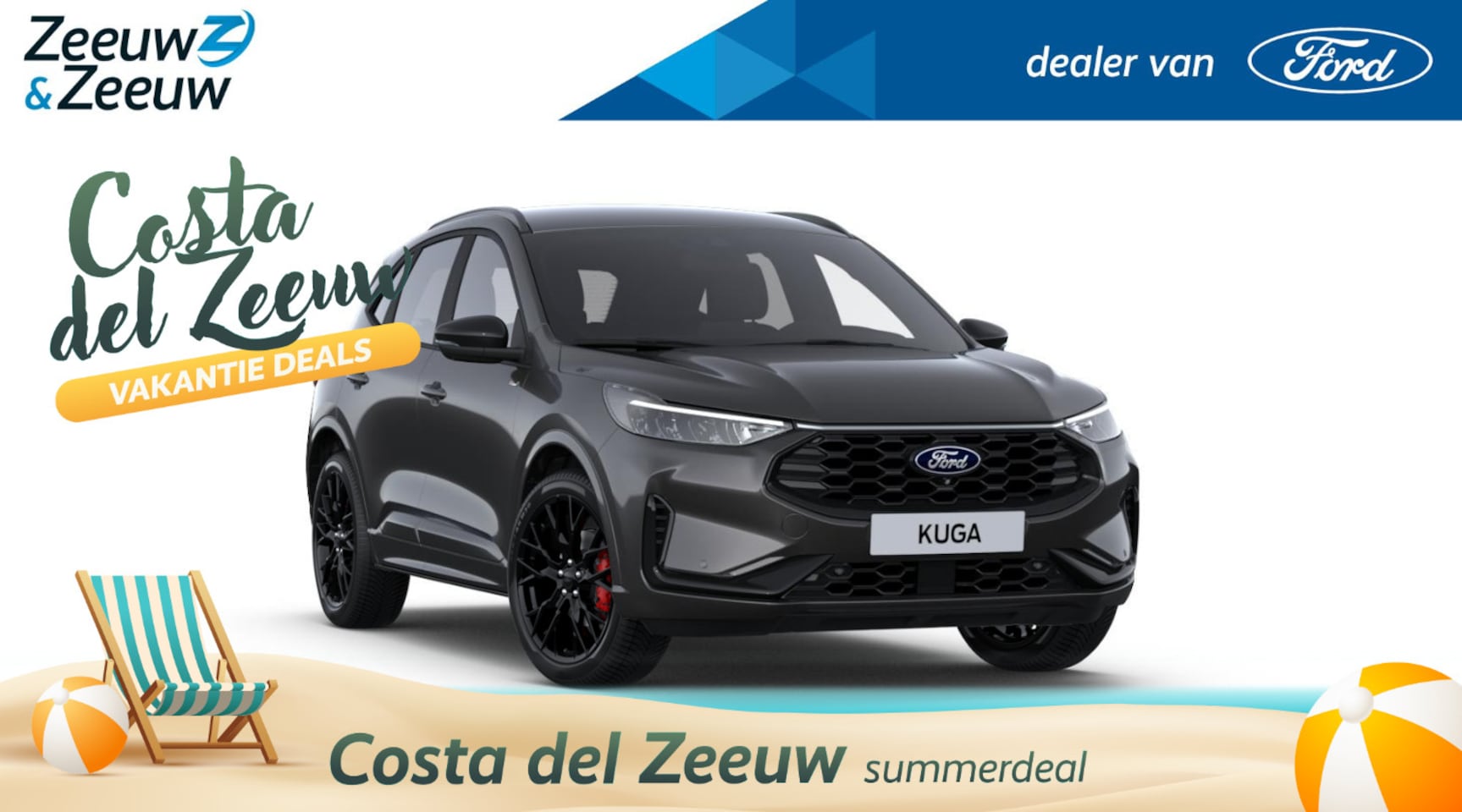 Ford Kuga - 2.5 PHEV ST-Line X | Black Pack | 20" Lichtmetaal | Led verlichting | 360Camera | Adaptive - AutoWereld.nl