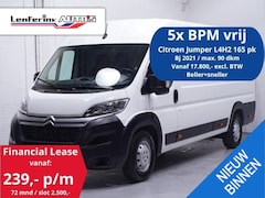 Citroën Jumper - 2.2 BlueHDi 165 pk L4H2 va 239, - p/mnd 5x Voorraad Navi, Camera, Airco, Laadruimte Pakket