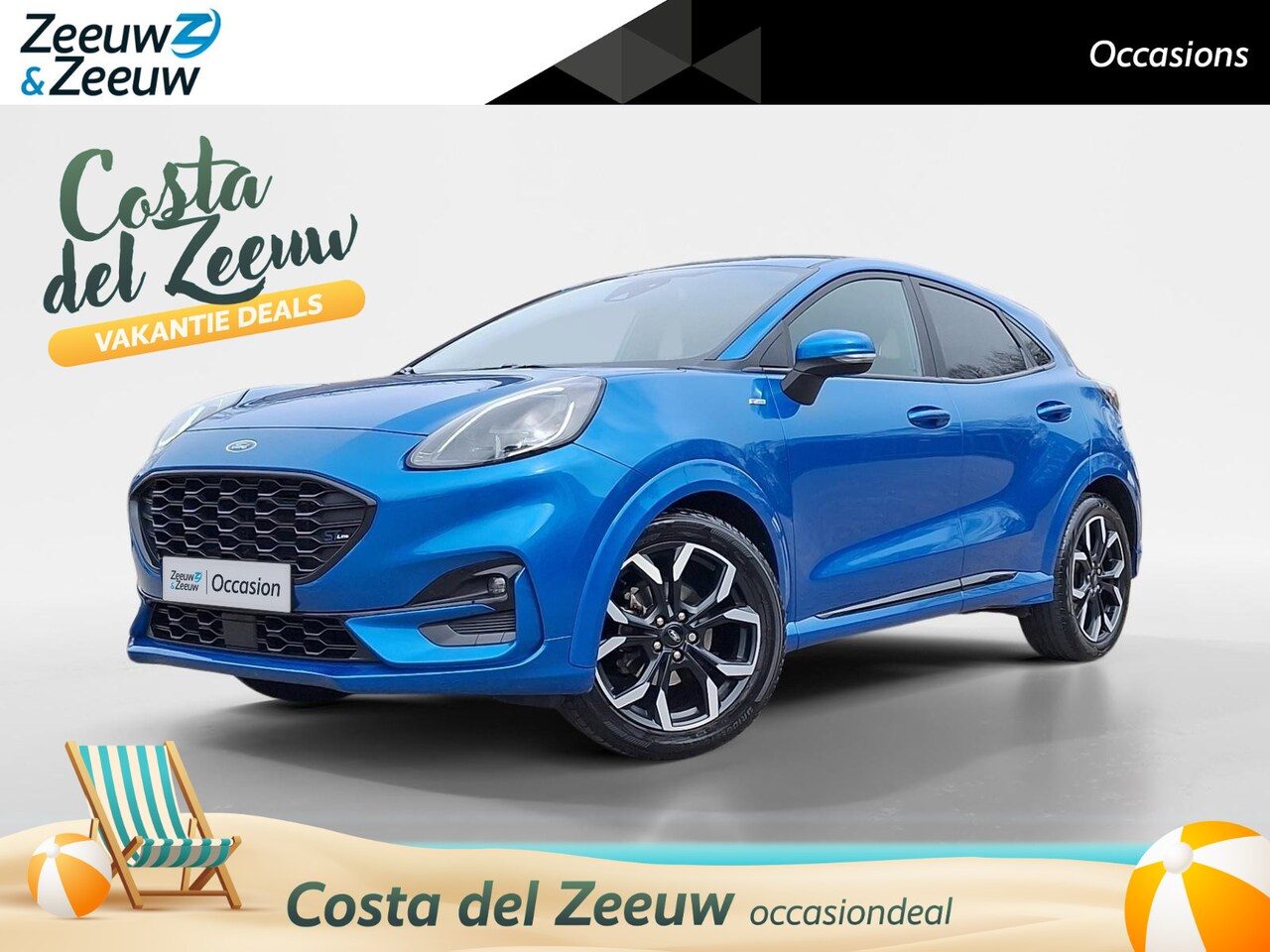 Ford Puma - 1.0 EcoBoost Hybrid ST-Line X | Winterpack | 18" Lichtmetaal | Halfleer bekleed | Navigati - AutoWereld.nl
