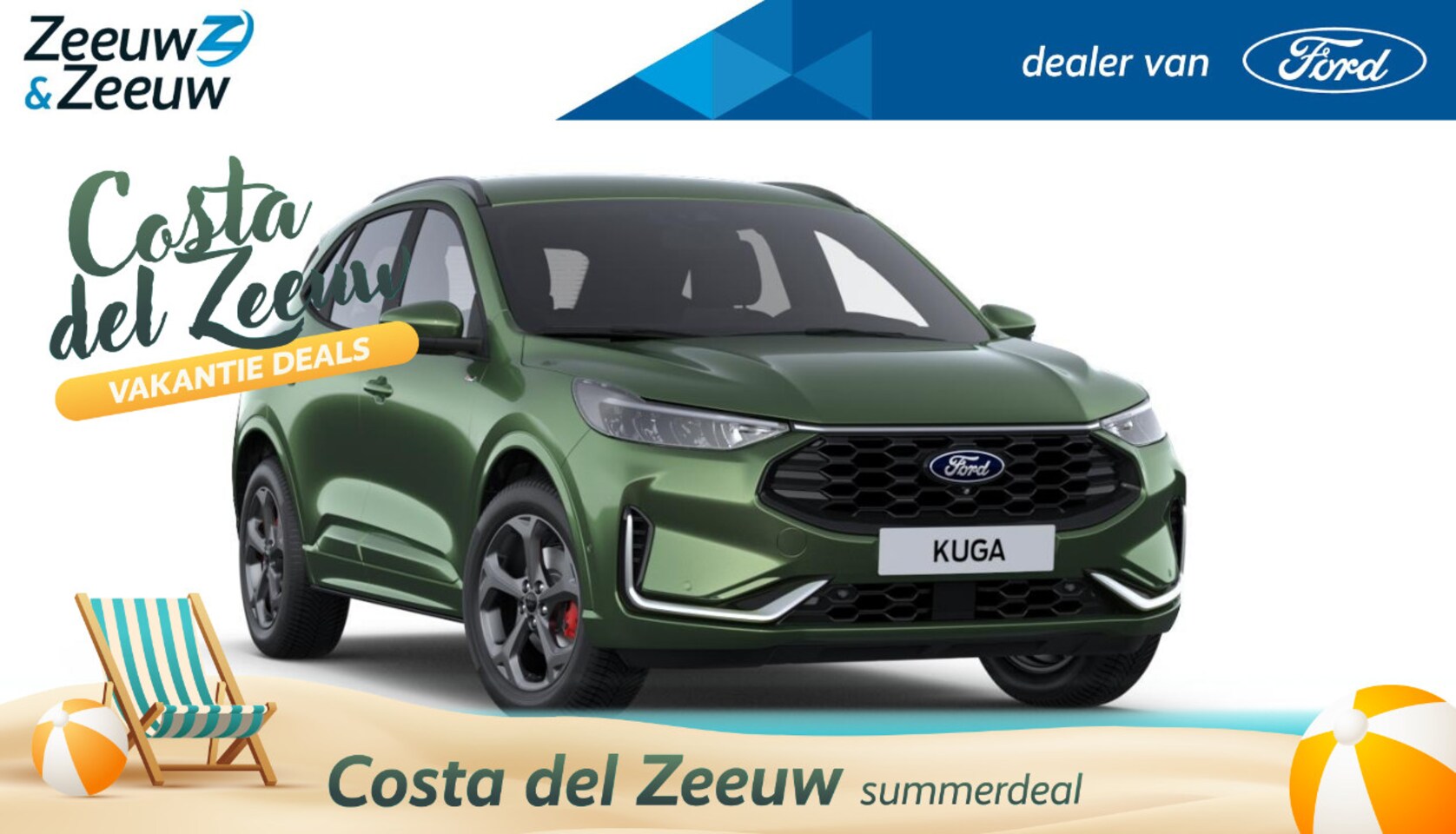 Ford Kuga - 2.5 PHEV ST-Line X | 18" Lichtmetaal | 360Camera | El. Achterklep | Halfleer | El. voorsto - AutoWereld.nl
