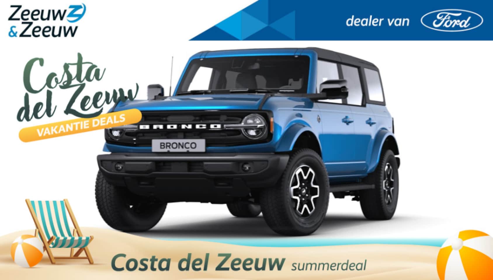 Ford Bronco - 2.7 Outer Banks | Adaptive cruisecontrol | BLIS | Full Led | 360Camera | B&O Audio | El. v - AutoWereld.nl