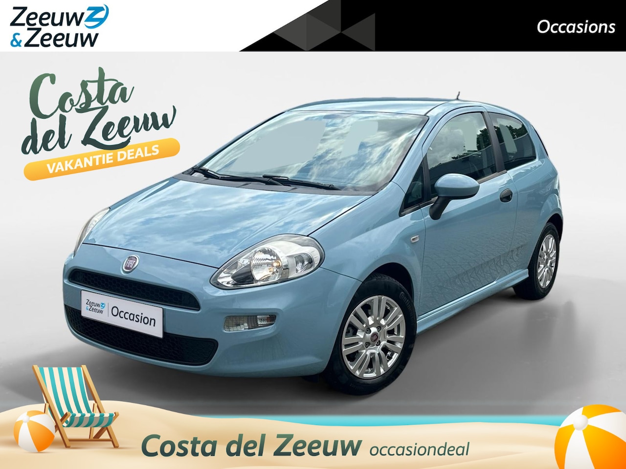 Fiat Punto - 0.9 TwinAir Street 1e Eigenaar | Airco | Bluetooth | Reservewiel | Elektr. Ramen | 12 maan - AutoWereld.nl