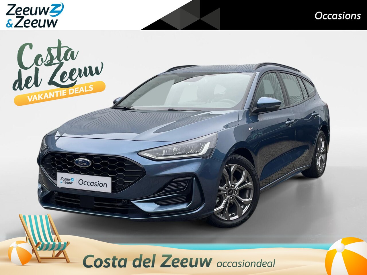 Ford Focus Wagon - 1.0 EcoBoost Hybrid ST-Line Automaat | 1e Eigenaar | Achteruitrijcamera | Apple / Android - AutoWereld.nl