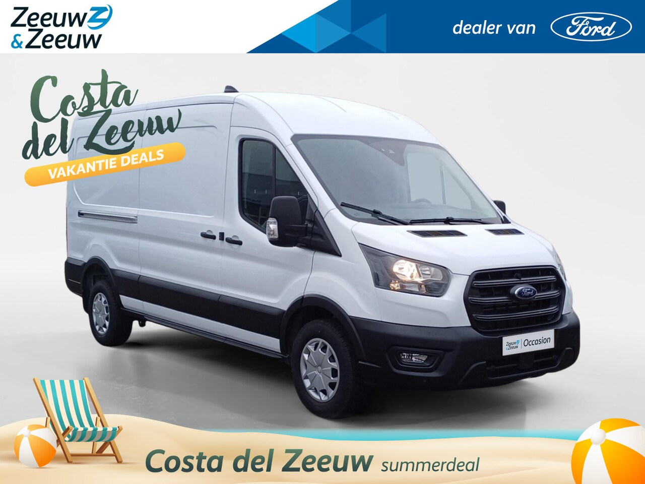 Ford Transit - 350 2.0 TDCI L3H2 Trend RWD 165pk | Automaat | RWD | 3.500KG Trekgewicht | Trekhaak | Acht - AutoWereld.nl