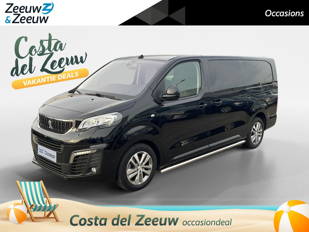 Peugeot Expert - 2.0 BlueHDI 120 Long Asphalt DC | Achteruitrijcamera | Sidebars | Luxe dubbele cabine | Tr - AutoWereld.nl