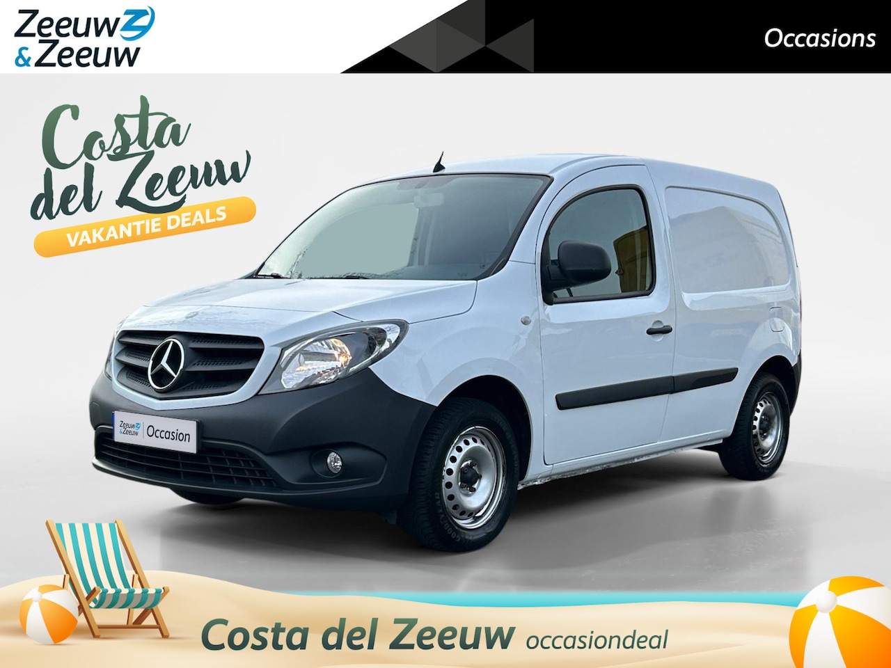 Mercedes-Benz Citan - 108 CDI BlueEFFICIENCY 75 pk | Schuifdeur Rechts met ruit | Navigatie | Bluetooth | Airco - AutoWereld.nl