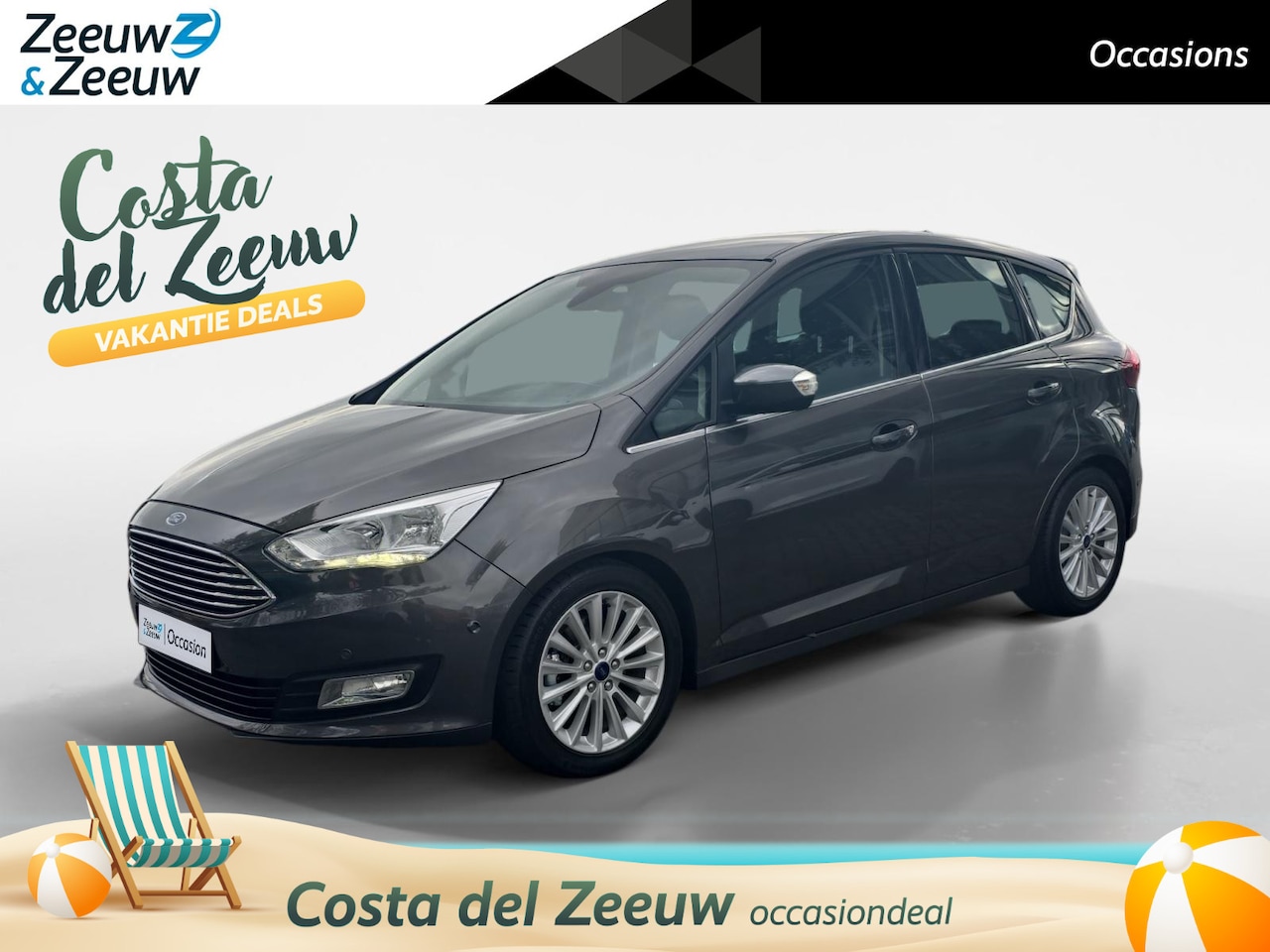 Ford C-Max - 1.5 Titanium | Trekhaak | 100% onderhouden | Spoiler | - AutoWereld.nl