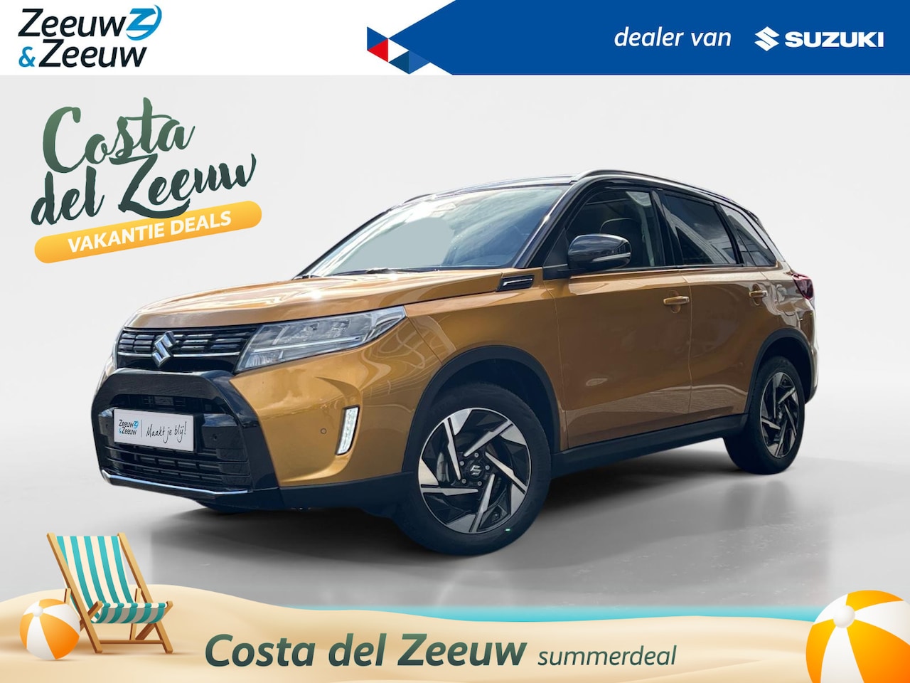 Suzuki Vitara - 1.4 Boosterjet Style Smart Hybrid Boosterjet 129pk + 14pk | Nieuw te bestellen | €1.500.- - AutoWereld.nl