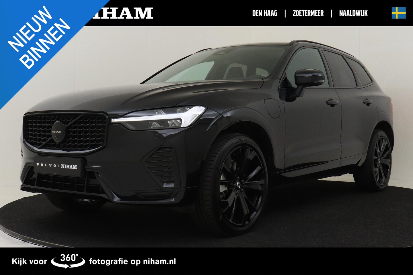 Volvo XC60 - T6 PLUG-IN HYBRID AWD PLUS BLACK EDITION -PANO.DAK|LUCHTVERING|HARMAN/KARDON|GEVENT.LEDER+ - AutoWereld.nl