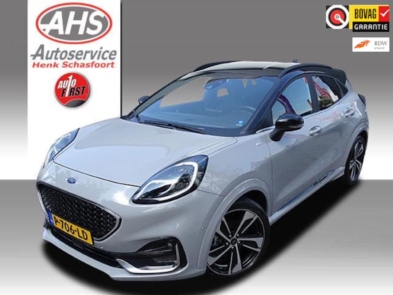 Ford Puma - 1.0 EcoBoost Hybrid ST-Line Vignale zwart leer - AutoWereld.nl