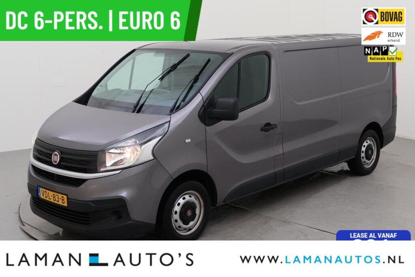 Fiat Talento - 1.6 EcoJet 125 pk L2H1 2900 DC 6-pers. Pro Edition | Dubbele Cabine Euro 6 Lengte 2 Airco - AutoWereld.nl