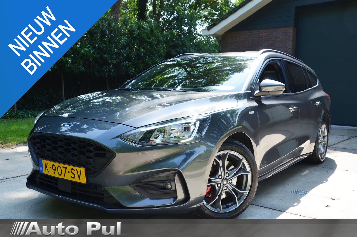 Ford Focus Wagon - 1.0 EcoBoost Hybrid ST Line X Business Navi/Pdc/Ecc/Led/Stoel Stuur & ruitverwarming/Achte - AutoWereld.nl
