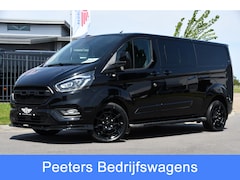 Ford Transit Custom - 300 2.0 TDCI L2H1 DC Black Edition Camera, Adaptieve Cruise, 170Pk, Carplay, Xenon, Automa