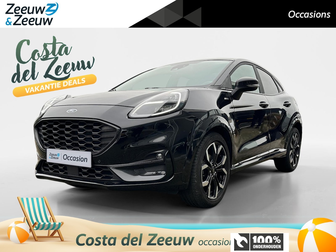 Ford Puma - 1.0 EcoBoost Hybrid ST-Line X Automaat | Dealer onderhouden | Automaat | Panorama dak | Wi - AutoWereld.nl