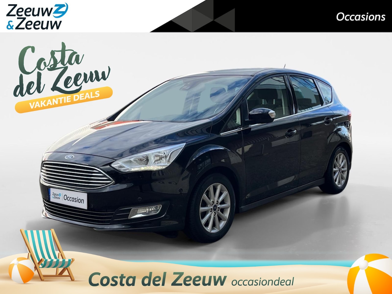 Ford C-Max - 1.0 Titanium | Cruise Control | Bluetooth | Voorruit Verwarming | Climate Control | Naviga - AutoWereld.nl