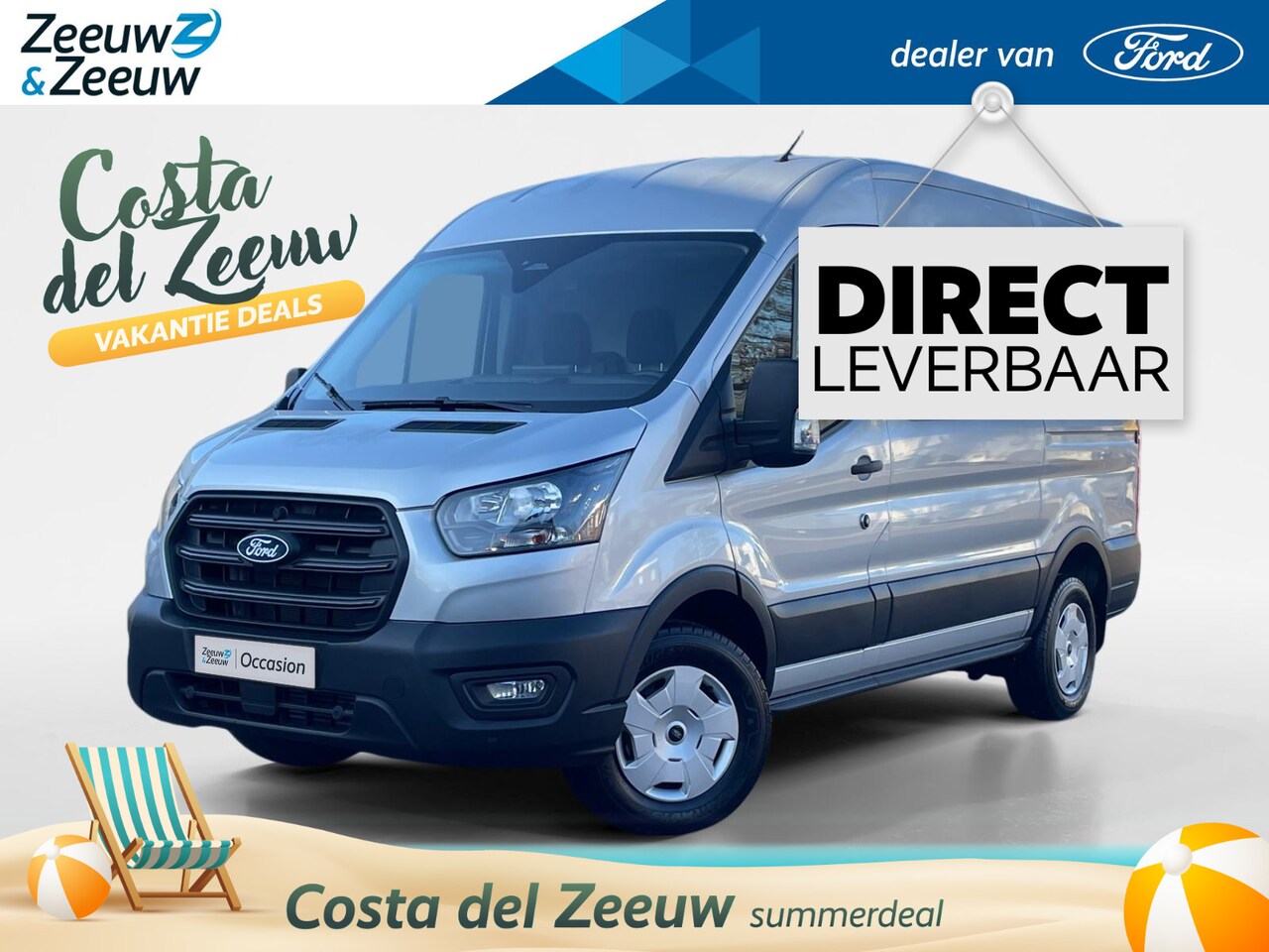 Ford Transit - 350 2.0 TDCI L2H2 Trend Automaat | Trekhaak | Voorruitverwarming | Achteruitrijcamera | Cr - AutoWereld.nl