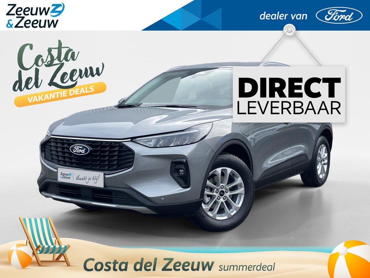 Ford Kuga - 2.5 PHEV Titanium | VOORRAAD! | €4000,- Korting | Elektrisch wegklapbare trekhaak | Achter - AutoWereld.nl