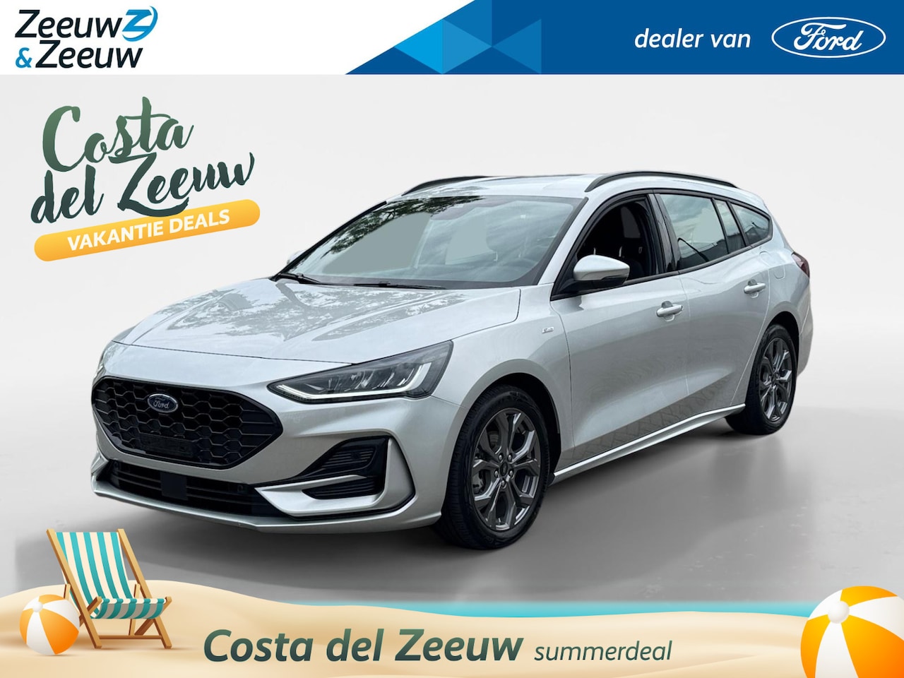 Ford Focus Wagon - 1.0 EcoBoost Hybrid St-line | Automaat | Ford Led verlichting | Parking pack | 12 Maanden - AutoWereld.nl
