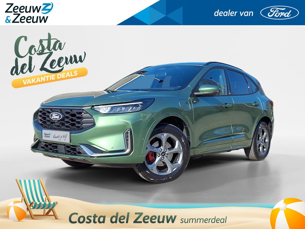 Ford Kuga - 2.5 PHEV ST-Line X | Winterpack | El. Trekhaak | 360Camera | El. Achterklep | Adaptive cru - AutoWereld.nl