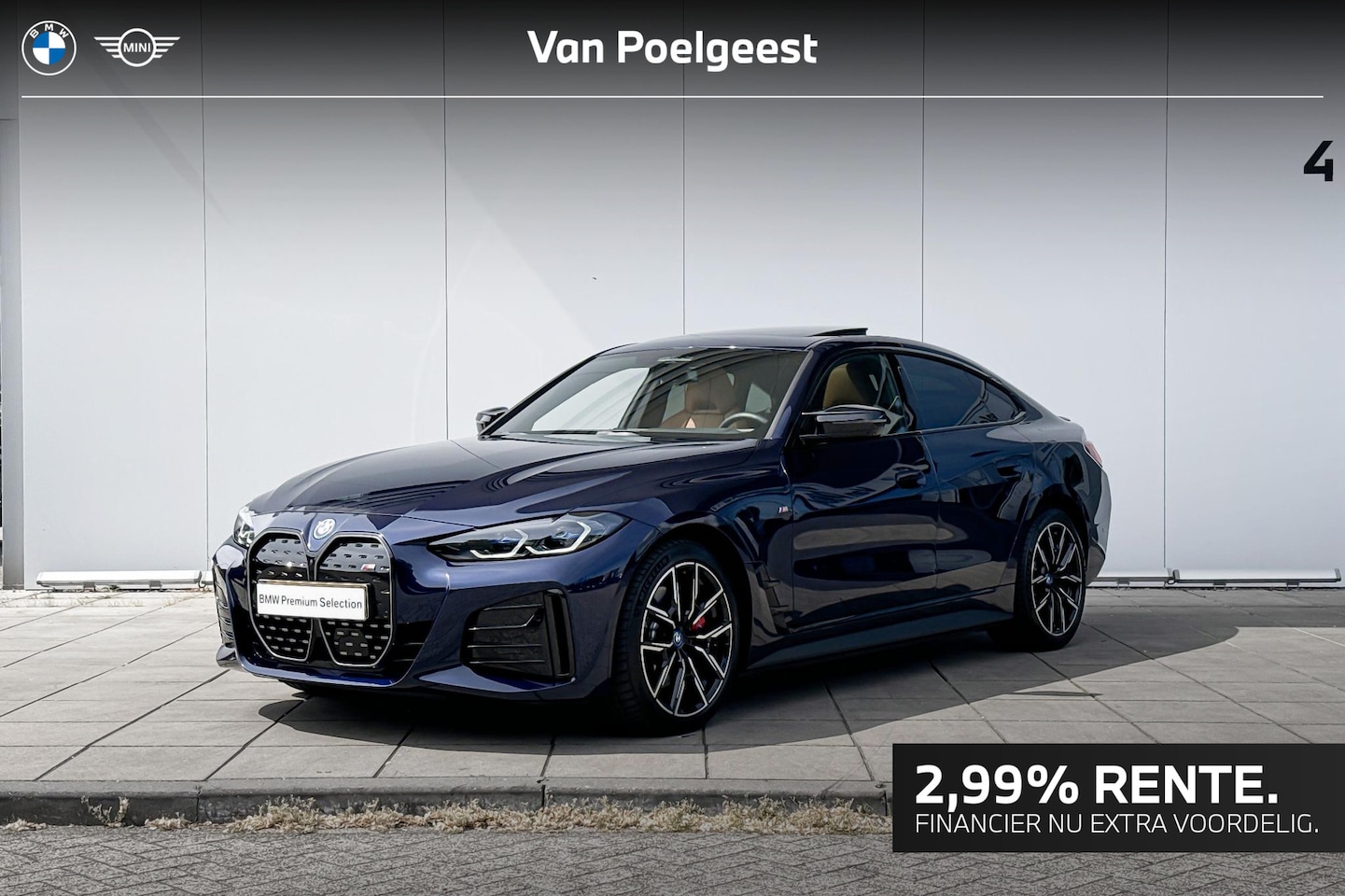 BMW i4 - M50 High Executive Stuurwielrand Verwarming/ Stoelverwarming  / Adaptief Onderstel / Comfo - AutoWereld.nl