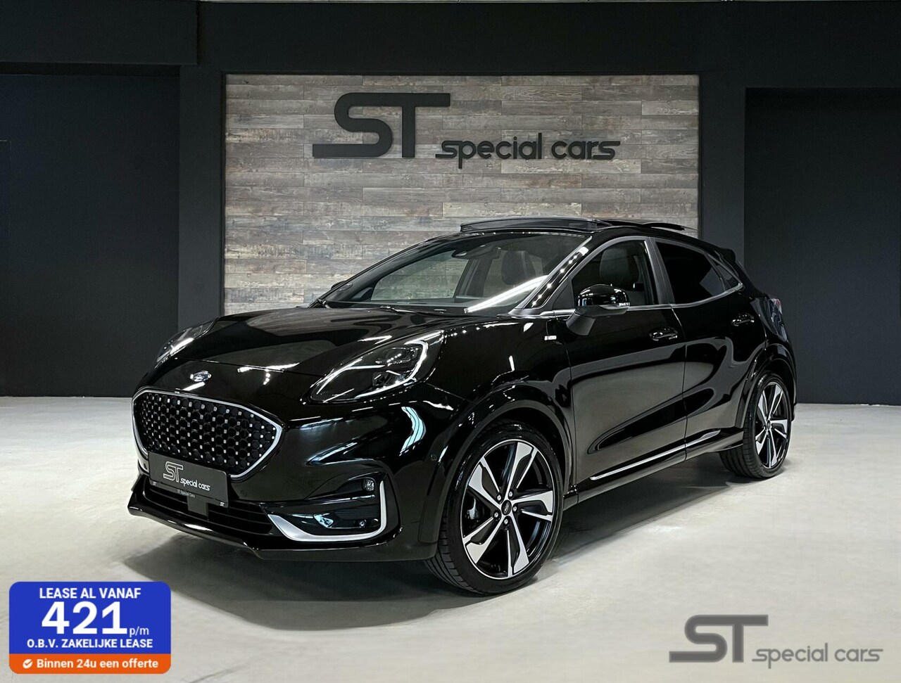 Ford Puma - 1.0 EcoBoost ST-Line Vignale|Leder|Pano|AUT - AutoWereld.nl