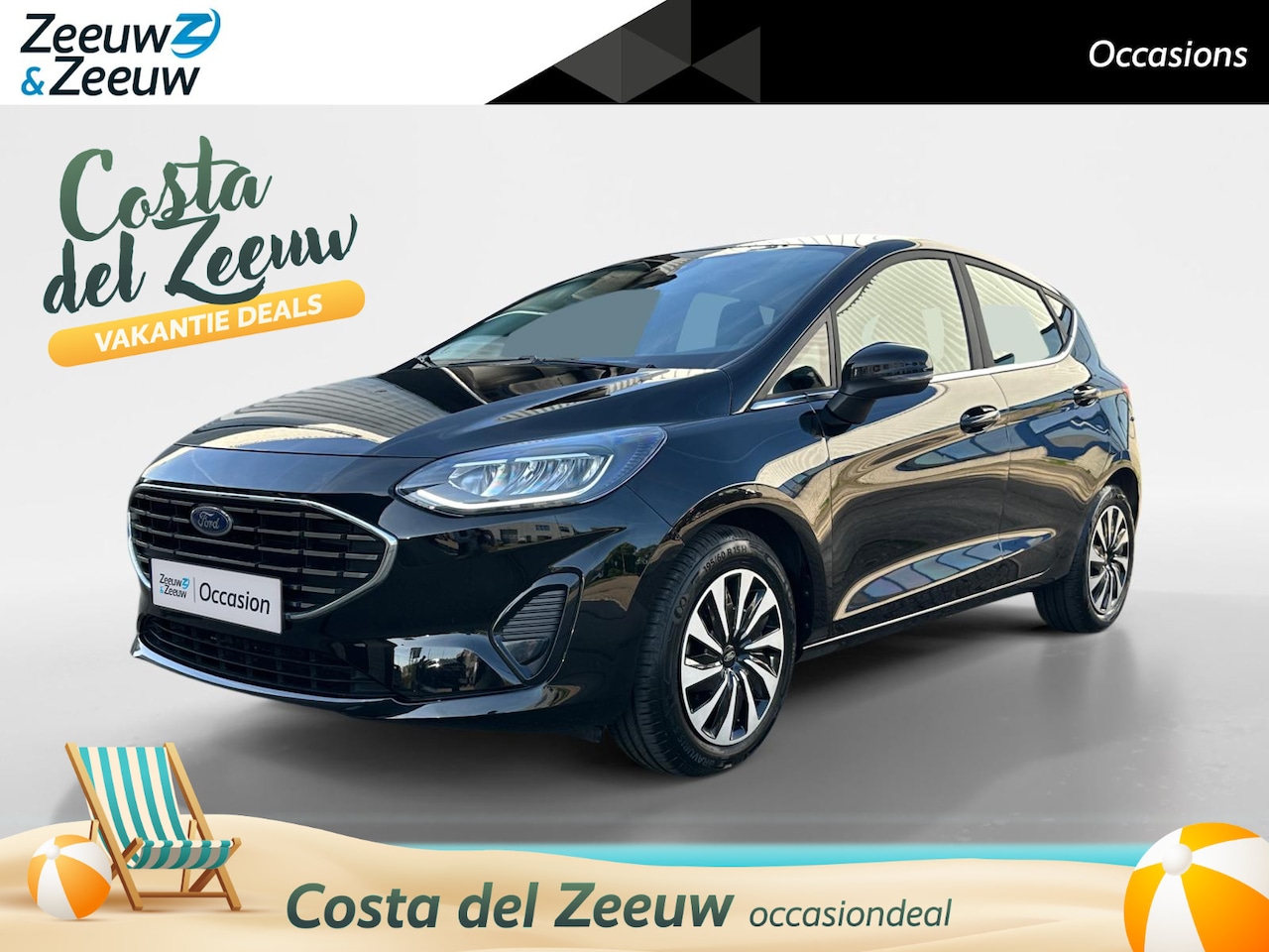 Ford Fiesta - 1.0 EcoBoost Hybrid Titanium | Zeer nette auto | Cruise control | Navigatie via Apple carp - AutoWereld.nl