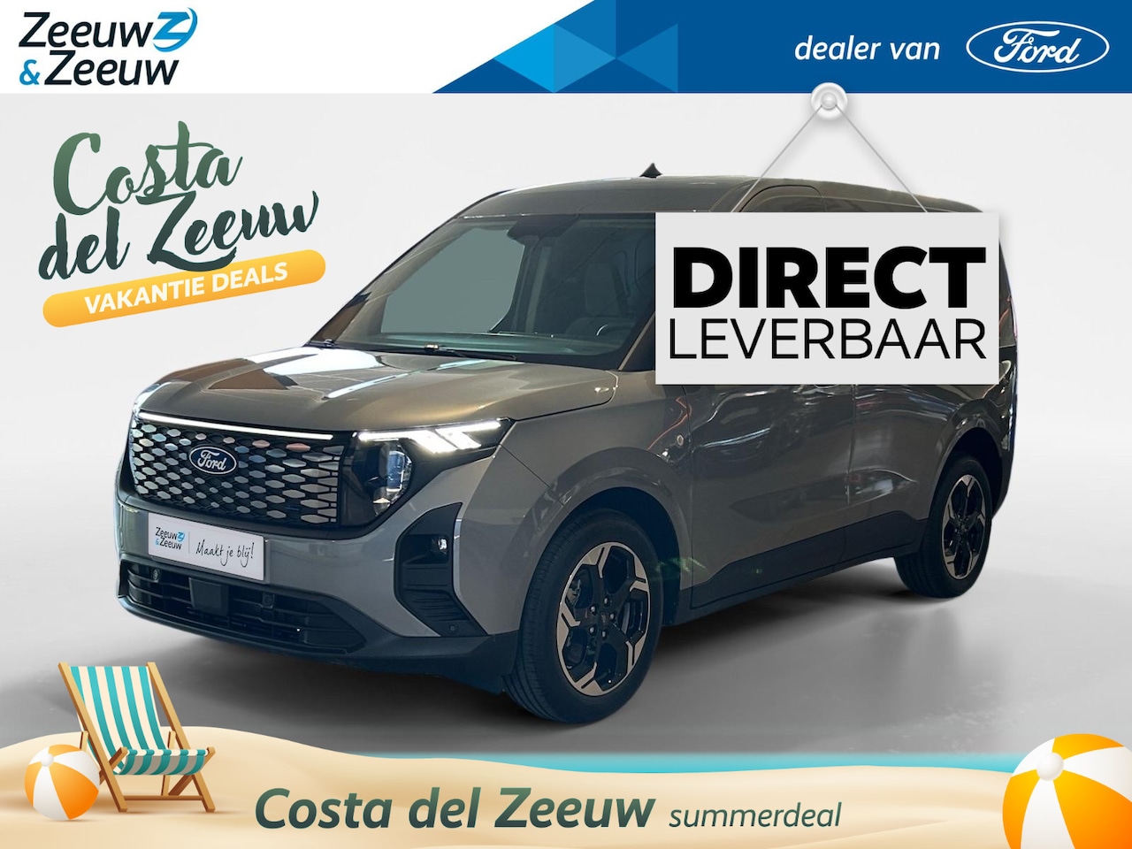 Ford E-Transit Cour. - Limited 44 kWh 136pk | Driver assistance pack | Trekhaak | Lichtmetalen velgen - AutoWereld.nl