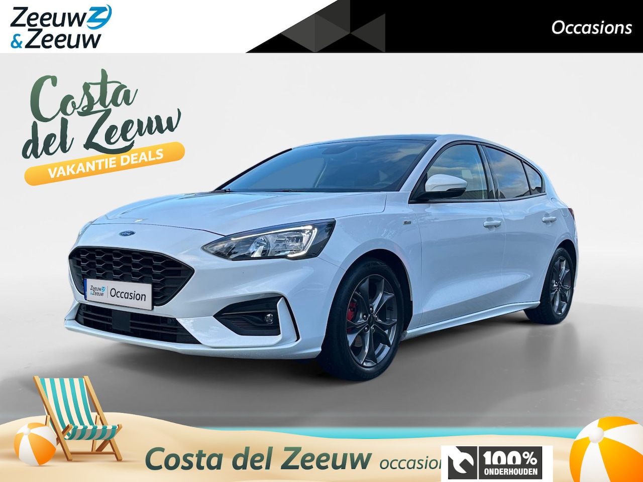 Ford Focus - 1.0 EcoBoost Hybrid ST Line X Business | Dealer onderhouden | Navigatie | Apple carplay & - AutoWereld.nl