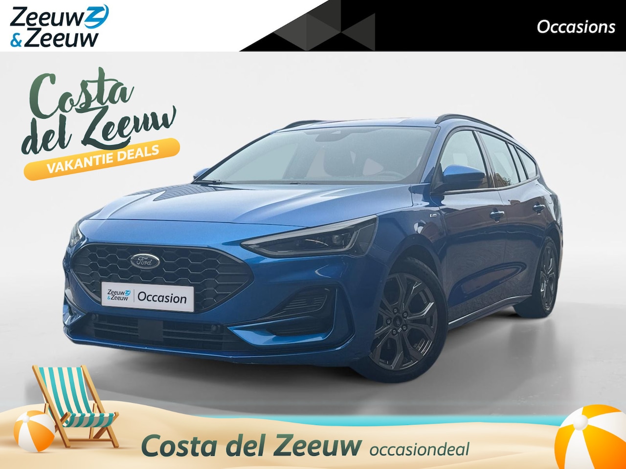 Ford Focus Wagon - 1.0 EcoBoost Hybrid ST Line | Adaptive Cruise Control | Navigatie | Apple Carplay | Androi - AutoWereld.nl
