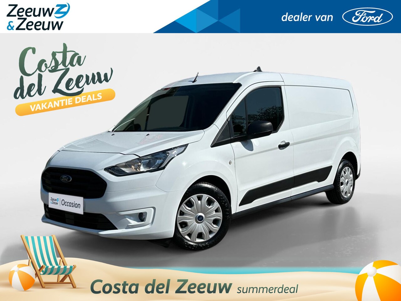 Ford Transit Connect - 1.5 EcoBlue L2 Trend | 100 pk | BPM-VRIJ! | Airco | Bluetooth | Meerdere auto's beschikbaa - AutoWereld.nl