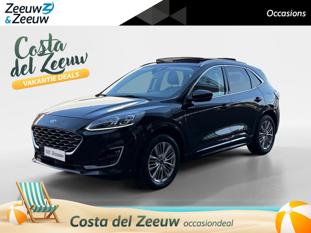 Ford Kuga - 2.5 PHEV Vignale | Navigatie | Stoel/Stuur/Voorruitverwarming | Schuif/Kantel Dak | B&O Au - AutoWereld.nl