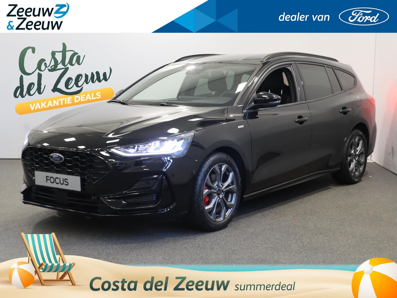 Ford Focus Wagon - 1.0 EcoBoost Hybrid ST Line X | Stoel/Stuur/Voorruitverwarming | Elek. Achterklep | Ledere - AutoWereld.nl