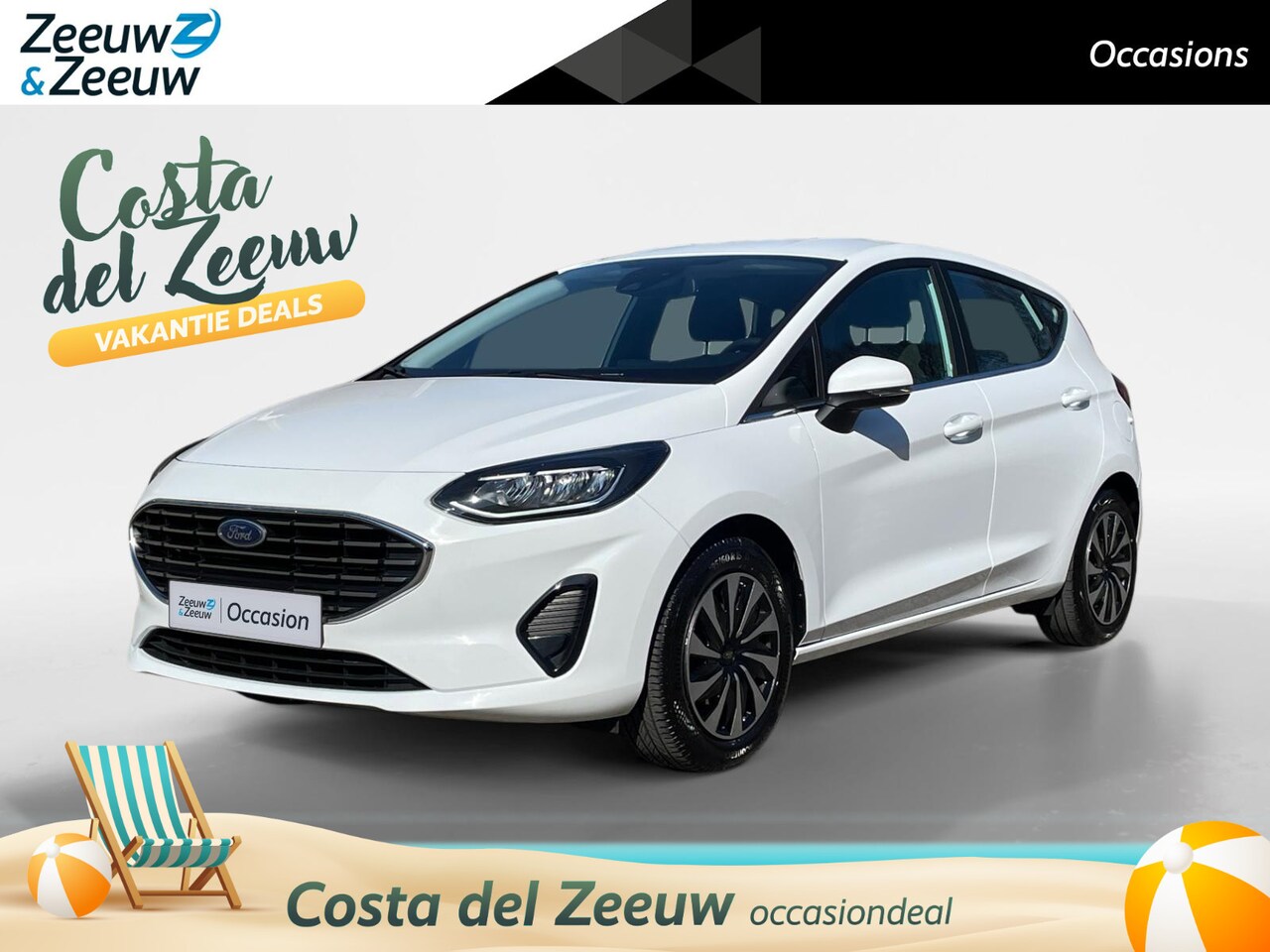 Ford Fiesta - 1.0 EcoBoost Titanium 100PK | Navigatie | LED | Climate Control | Cruise Control | Parkeer - AutoWereld.nl