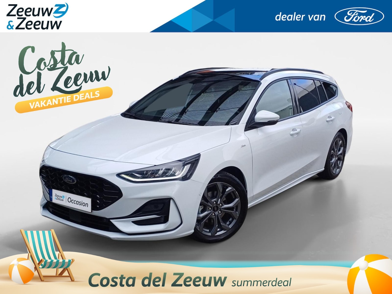 Ford Focus Wagon - 1.0 EcoBoost Hybrid ST Line | Driver Assistance Pack | Automaat | Panorama dak | 12 Maande - AutoWereld.nl