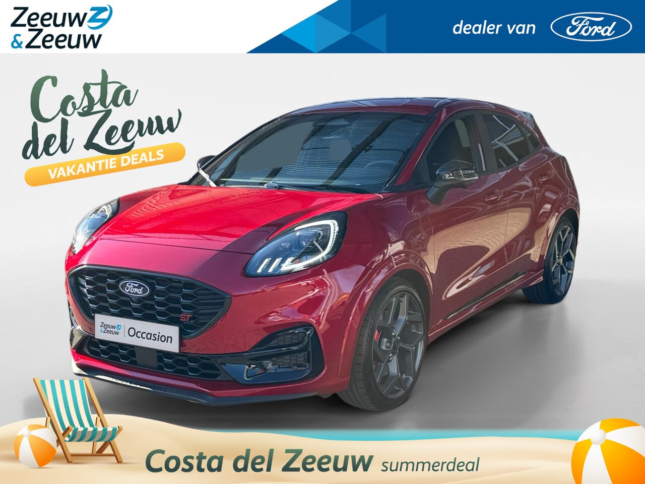 Ford Puma - 1.0 EcoBoost Hybrid ST | Actie rente 0.99 % | 170 PK | €4.000 korting | sportvering | 19" - AutoWereld.nl