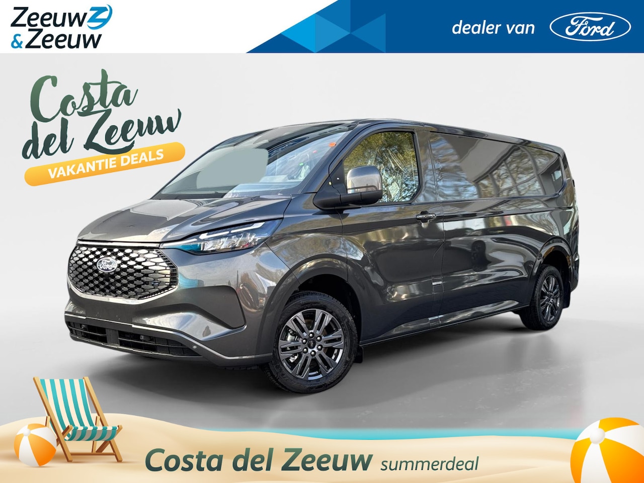 Ford E-Transit Cust. - 340 L2H1 Limited 65 kWh | 218pk | Nieuw te bestellen - AutoWereld.nl