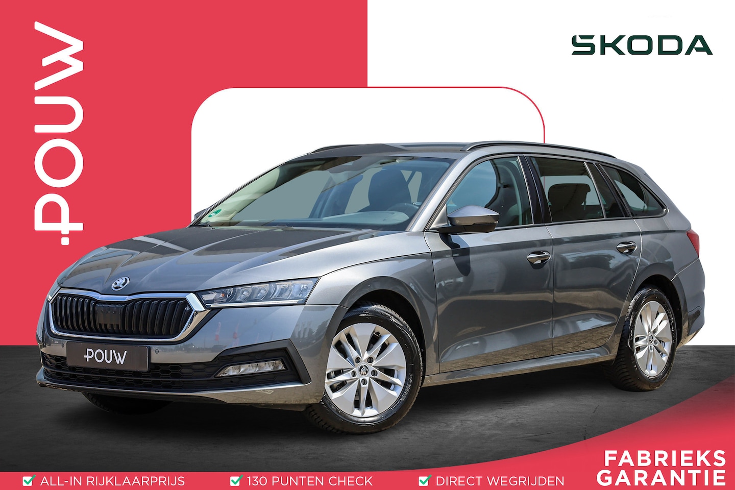 Skoda Octavia Combi - 1.0 e-TSI 110pk DSG Ambition | Climate Control | Cruise Control | Apple Carplay / Android - AutoWereld.nl